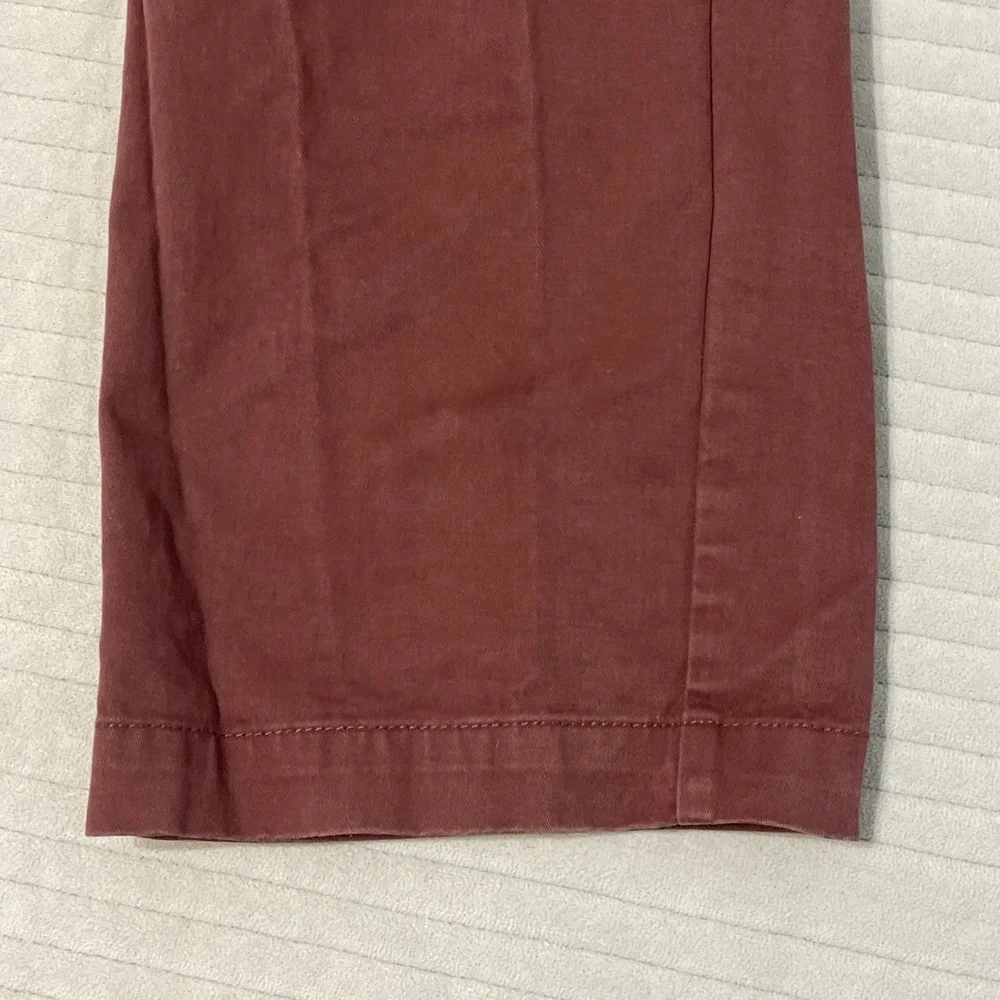 BRIDGE and BURN Mens Pants Red Khaki Chino Flat Front Twill Classic Outdoor 32R